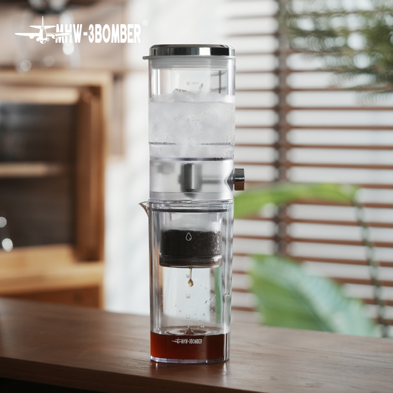 Cold Brew Jar - MHW-3BOMBER アイスコーヒーメーカー 400ml コールドブリューワー ポータブル冷製コーヒーケトル ガラス製コーヒーピッチャー