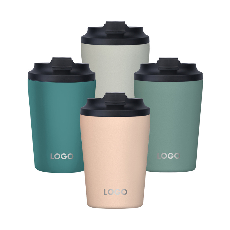 Coffee Tea Name - ステンレス製真空断熱タンブラー、ロゴのカスタマイズ可能、最低10個からの注文受付、コーヒーカップ、車載用サーモボトル