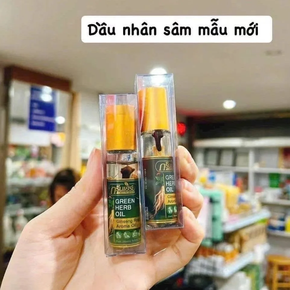 Coffee Tea Thai - タイミント高麗人参ロールオンハーバルバーム冷却オイル 爽快・蚊よけ・かゆみ止め 乗り物酔い対策