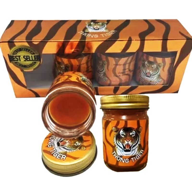 Coffee Tea Thai - 4 ピース/箱 100% オリジナルさまざまなタイマッサージバーム軟膏関節関節炎リウマチ鎮痛パッチタイガークリーム医療石膏