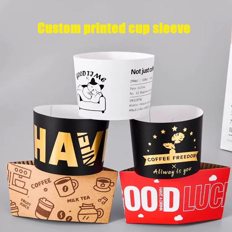 Coffee Tea Name - カスタムプリントカップスリーブ,ドリンク,ホットドリンク,ハンドプロテクター,コーヒーロゴ