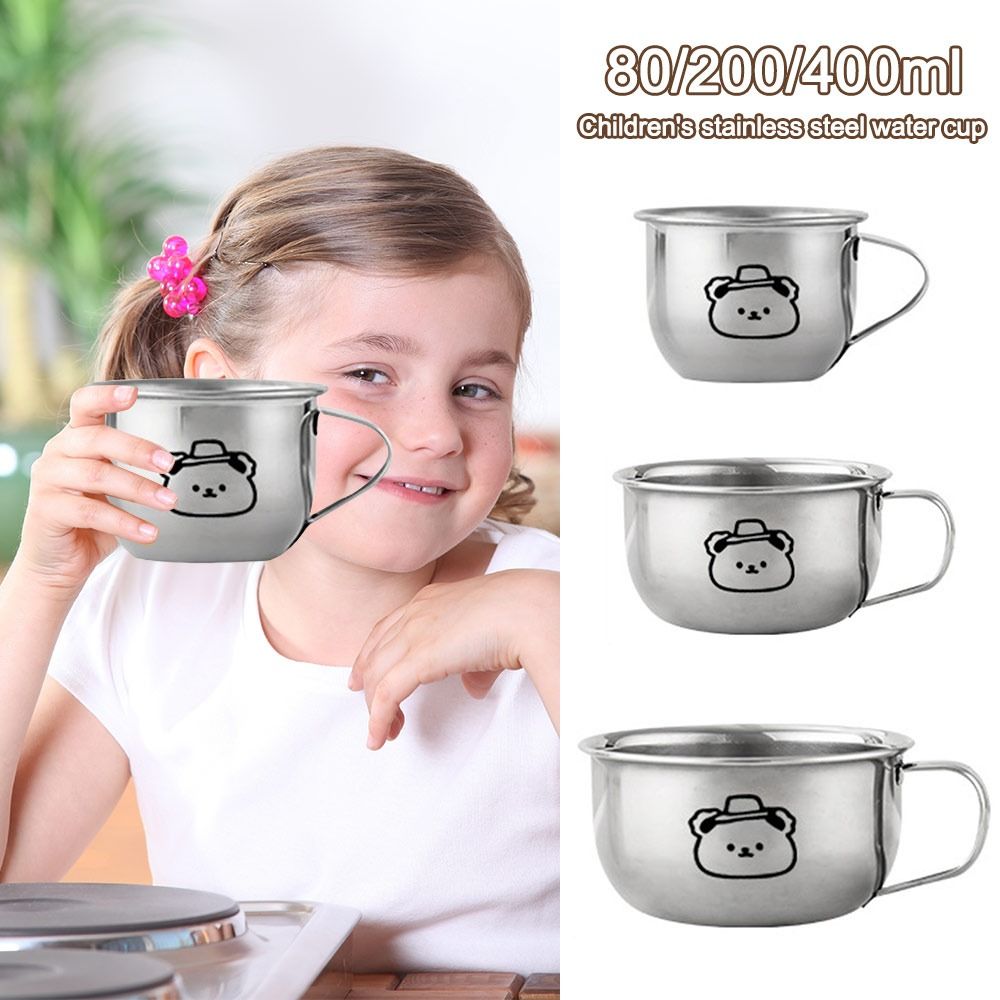 80/200/400mlの子供用ウォーターカップ。クマのデザ - Coffee Tea & Hot Chocolate のレビューと価格