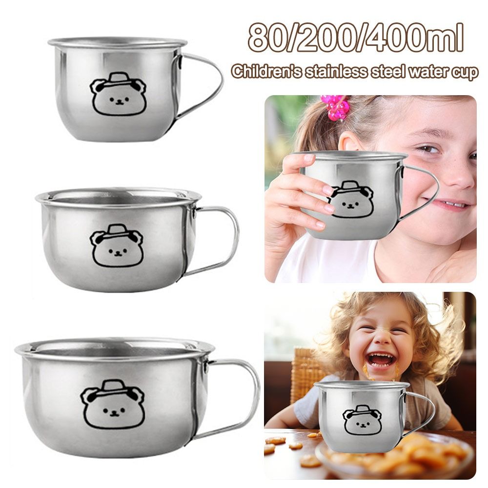 80/200/400mlの子供用ウォーターカップ。クマのデザ - Coffee Tea & Hot Chocolate のレビューと価格