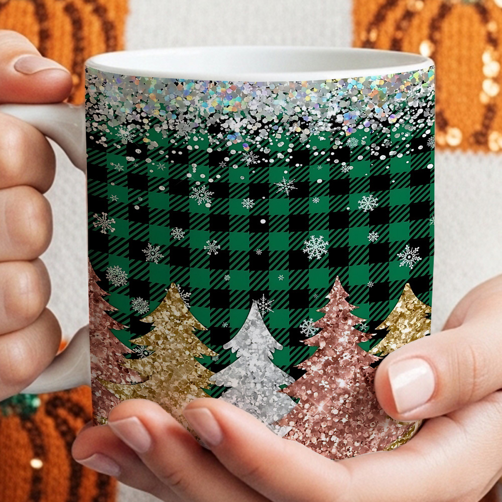 キラキラ輝くクリスマスバッファローチェック＆クリスマスツリー - Coffee Tea Festival のレビューと価格