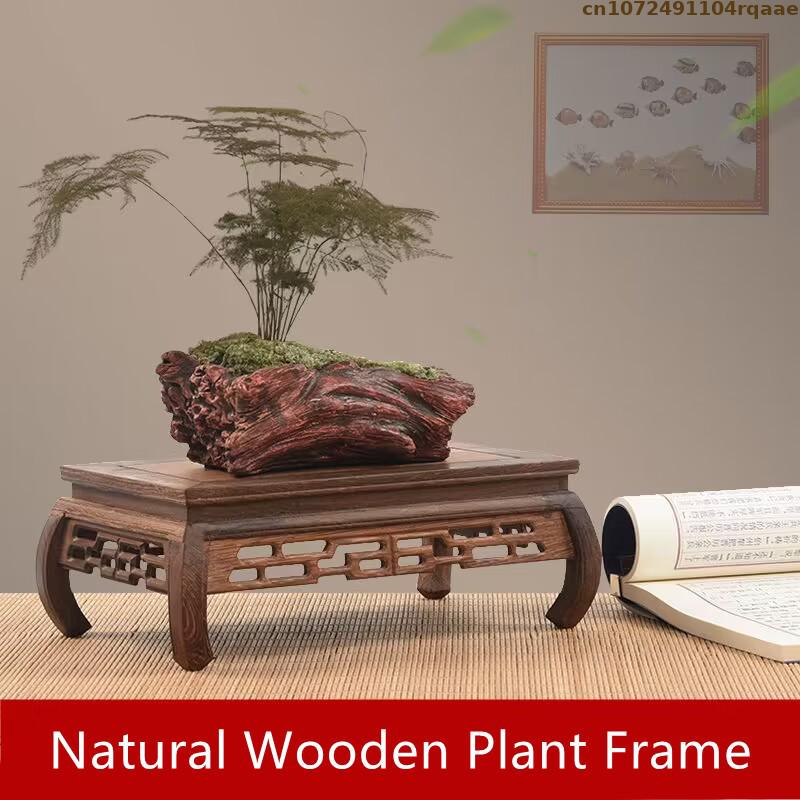 プレミアム木製ベース盆栽ホルダー植物棚コーヒーティーセット台 - Coffee Tea For Plants のレビューと価格