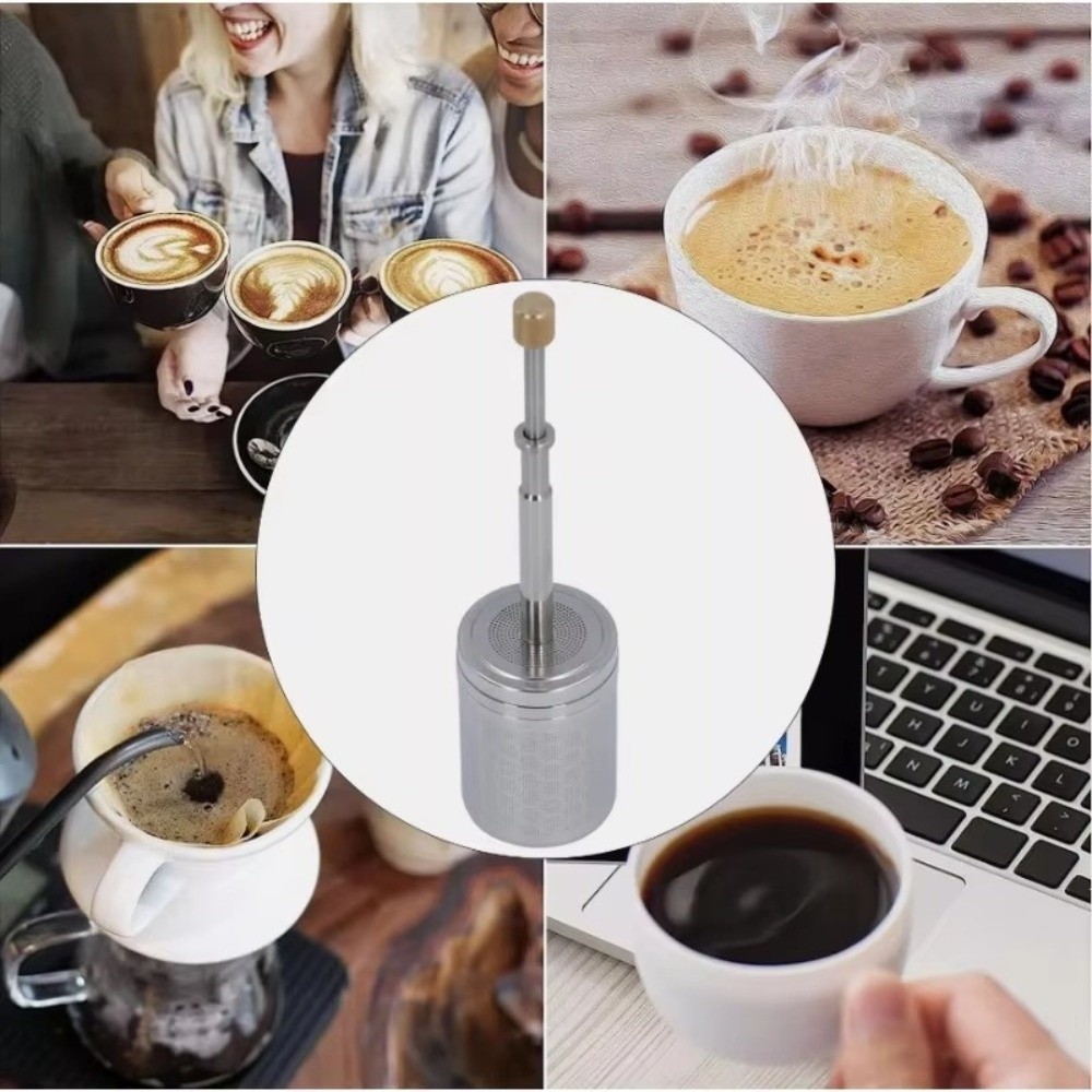 プレス式ティー＆コーヒーインフューザー、極細メッシュ、延長ハ - Coffee Tea Infusion のレビューと価格