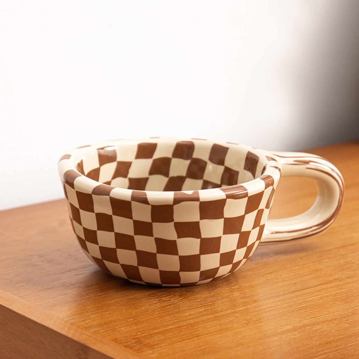 レンチ型ハンドル付きセラミックコーヒーマグ1個、コーヒー、ミ - Coffee Tea & Hot Chocolate のレビューと価格