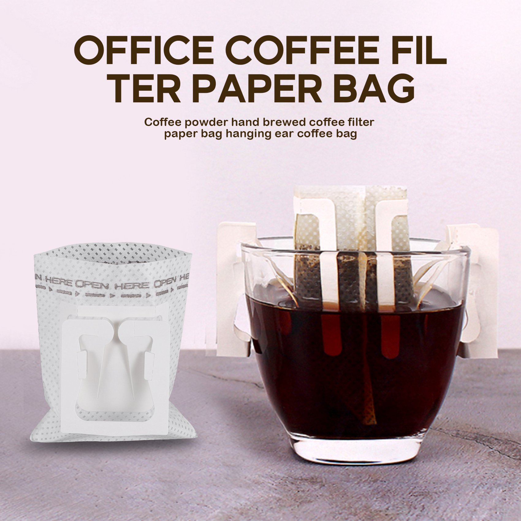 50枚入り/パック ドリップコーヒーフィルターバッグ ポータ - Coffee Tea & Hot Chocolate のレビューと価格
