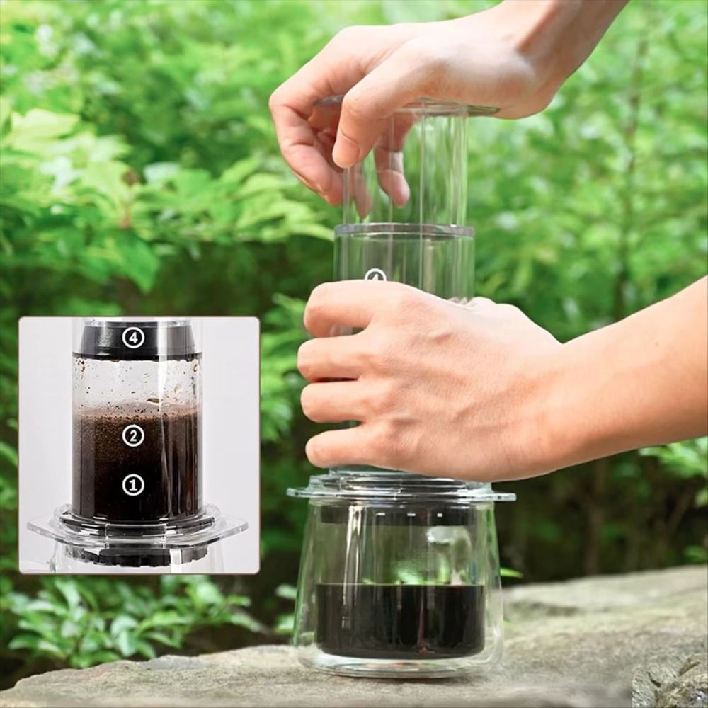 ポータブルコーヒーケトル フレンチスタイル 滑り止めプレスコ - Cold Brew Jar のレビューと価格