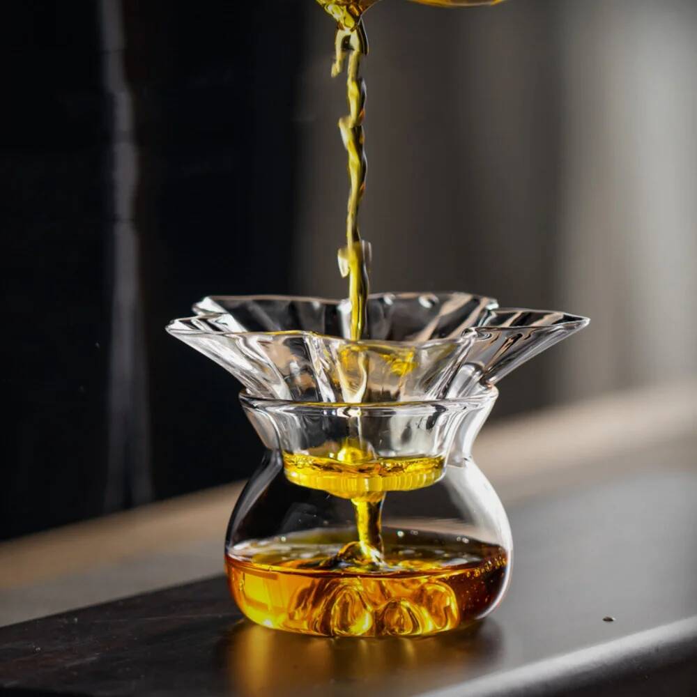 130 ミリリットルフラワーガラス茶こしホルダーベース付きフ - Coffee Tea And Leaf のレビューと価格