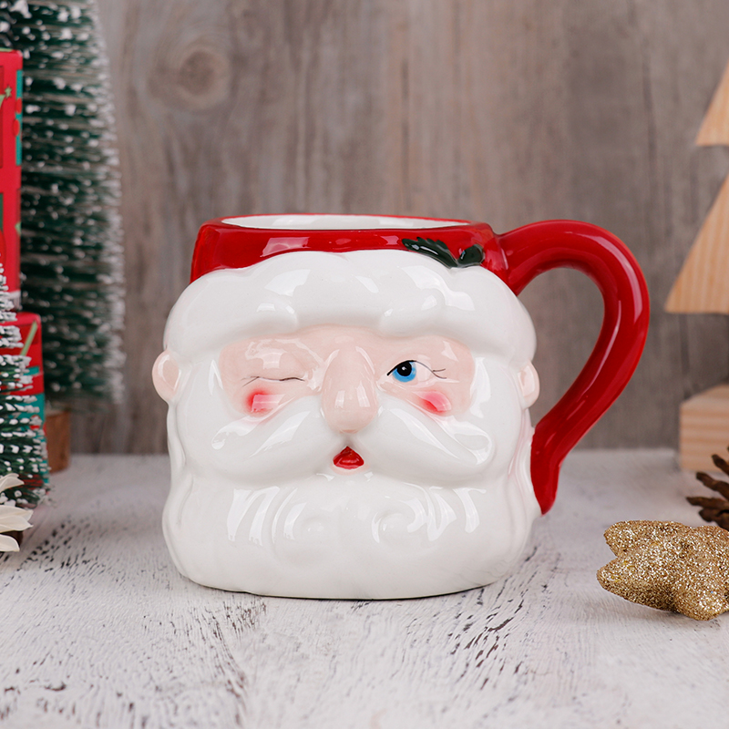 クリスマス3Dサンタセラミックマグカップ530mlお祝い用コ - Coffee Tea Festival のレビューと価格