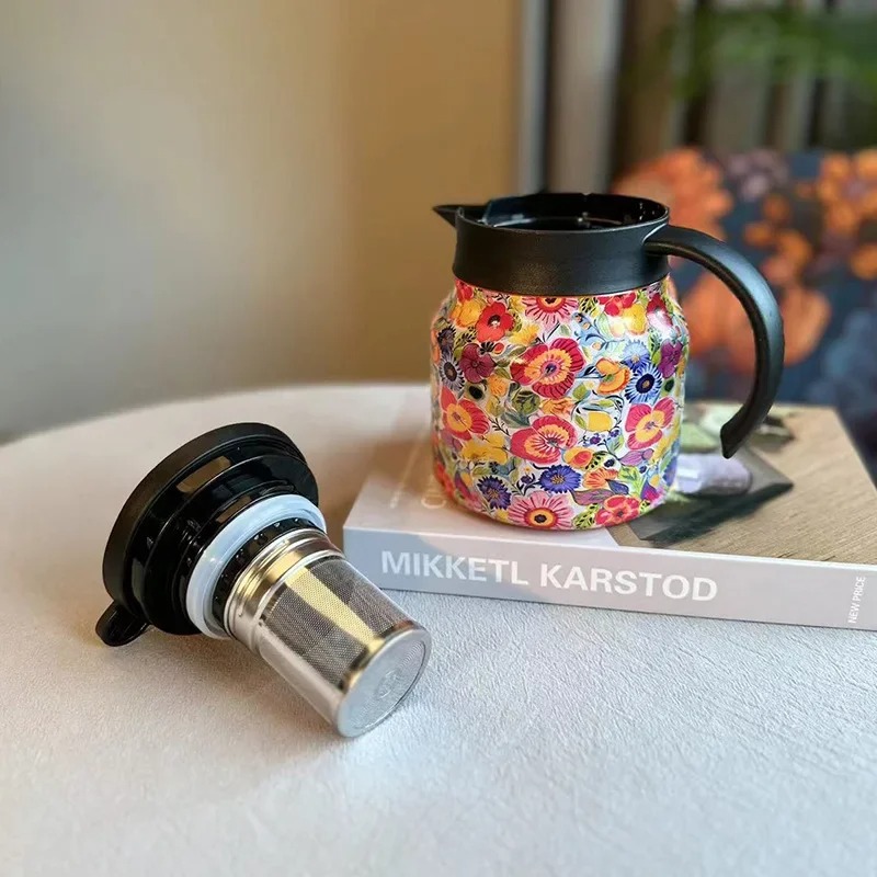 800mlコーヒーポット、茶こし付き、316ステンレス鋼製保 - Coffee Tea Infusion のレビューと価格