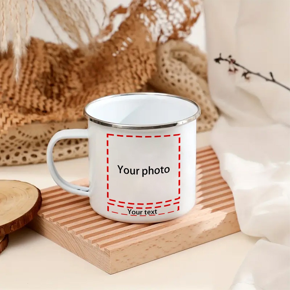 パーソナライズされた写真と名前入り12オンスエナメルマグカッ - Coffee Tea Name のレビューと価格