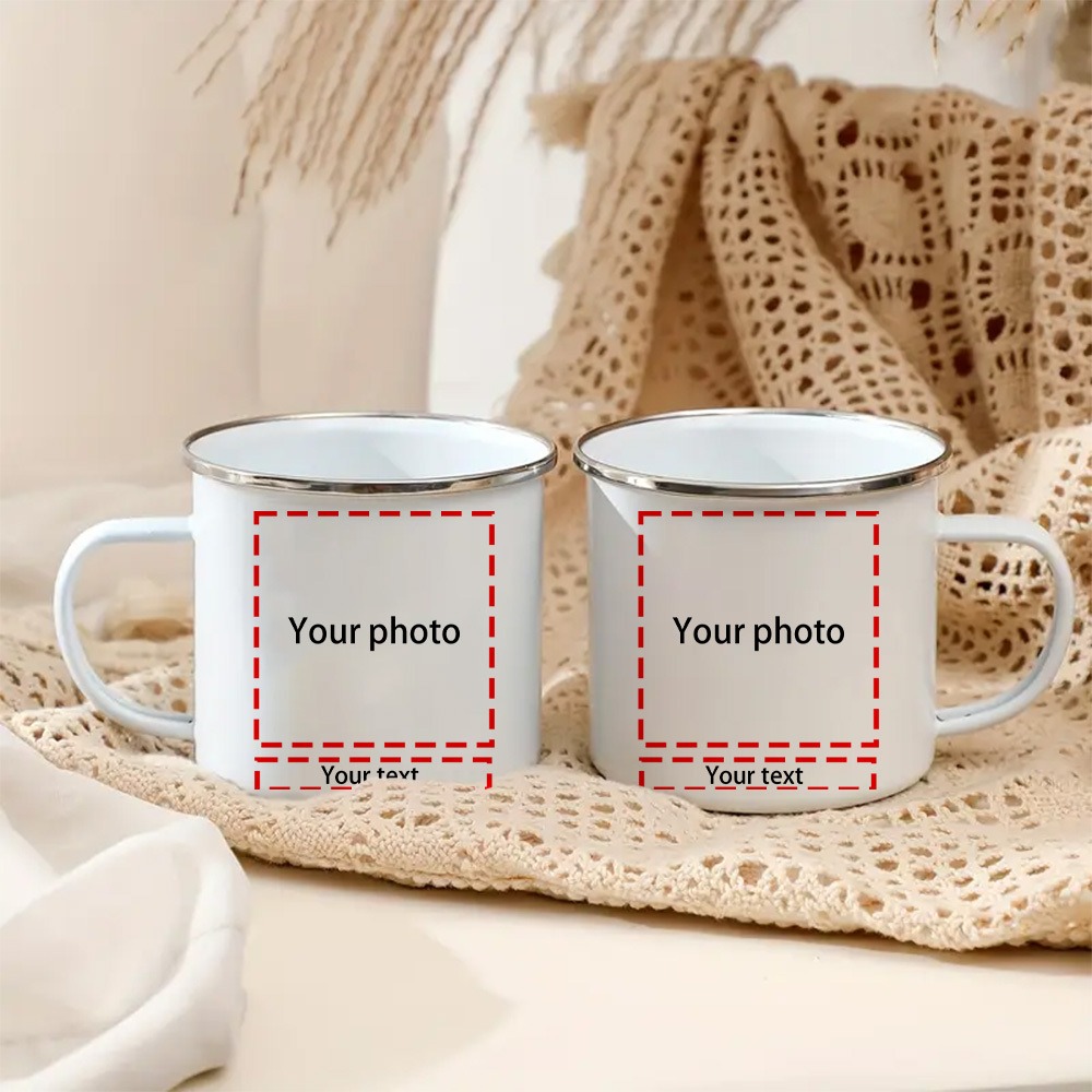 パーソナライズされた写真と名前入り12オンスエナメルマグカッ - Coffee Tea Name のレビューと価格