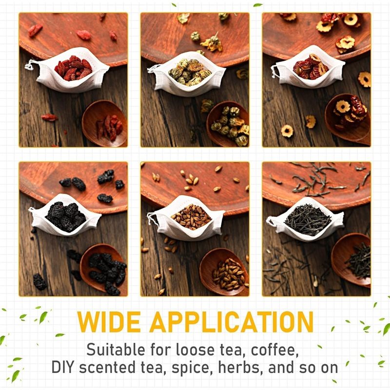 TFORU-1000個入り ティーバッグ（茶葉用、紐付き）、 - Coffee Tea And Leaf のレビューと価格