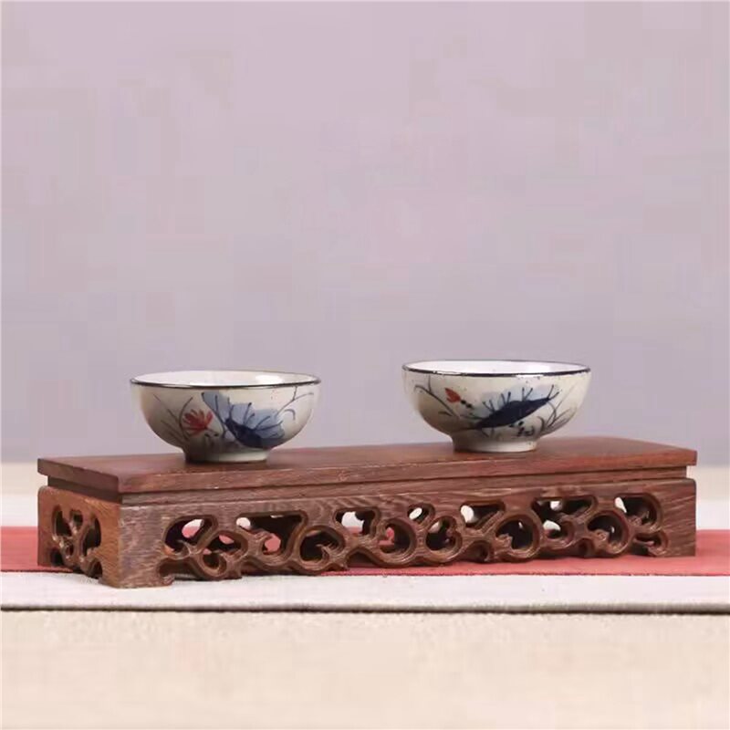 ABXD 2X ミニチュア木製ベース置物花瓶ディスプレイスタ - Coffee Tea For Plants のレビューと価格