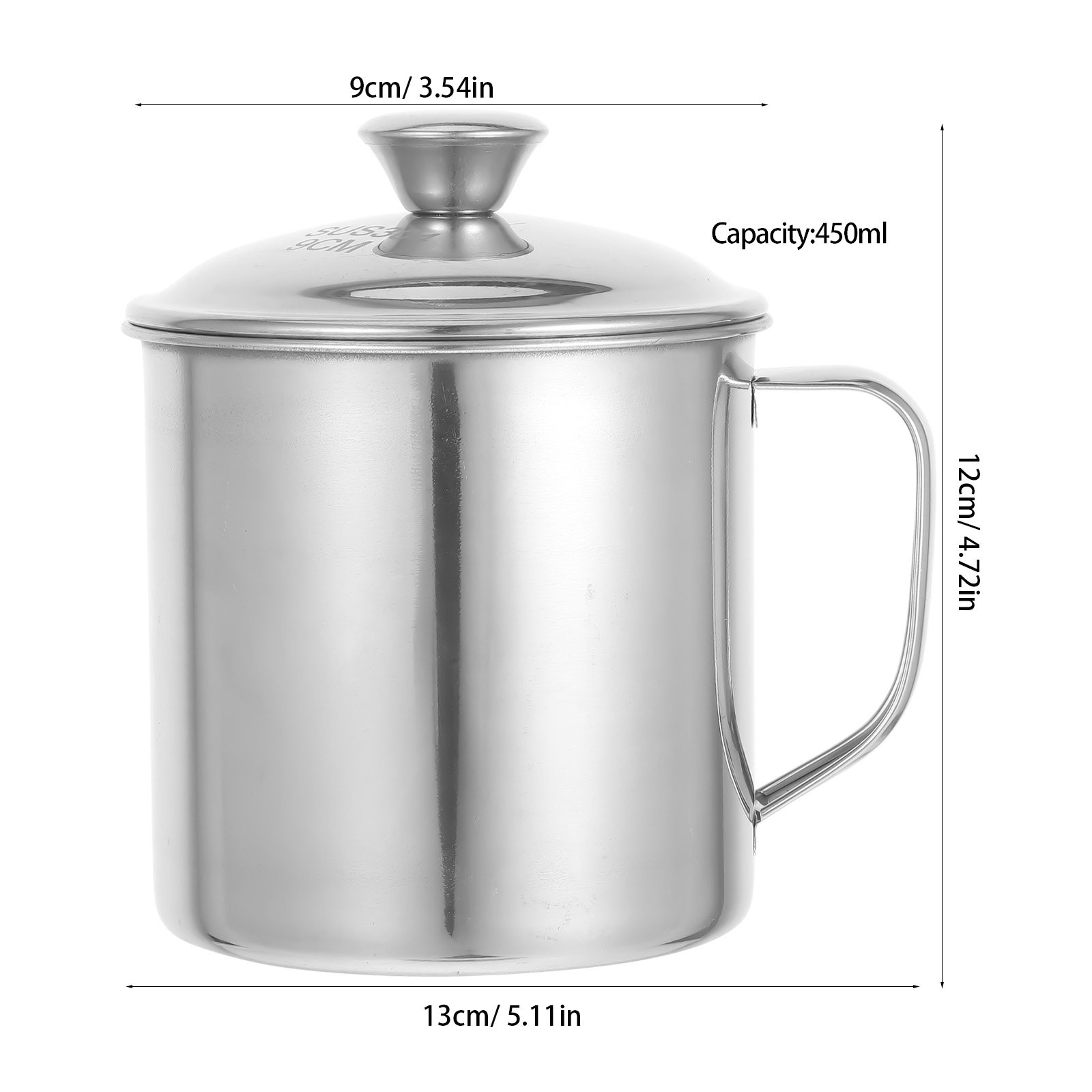 蓋付きのステンレス製カップ。繰り返し使用可能。コーヒー、お茶 - Coffee Tea & Hot Chocolate のレビューと価格