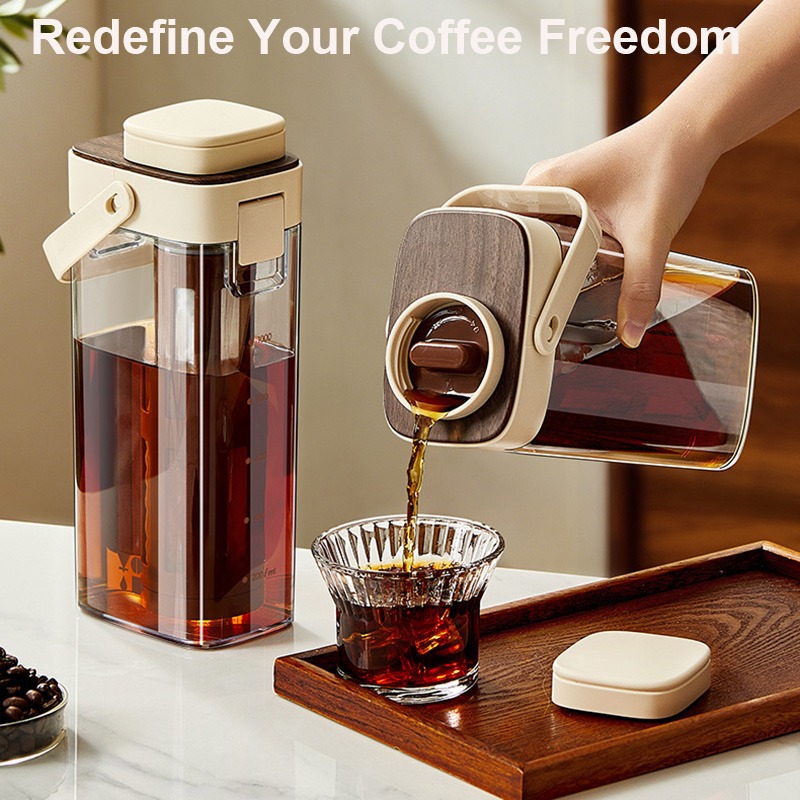 コールドブリューコーヒーピッチャー、漏れ防止密閉型アイスコー - Coffee Tea Infusion のレビューと価格