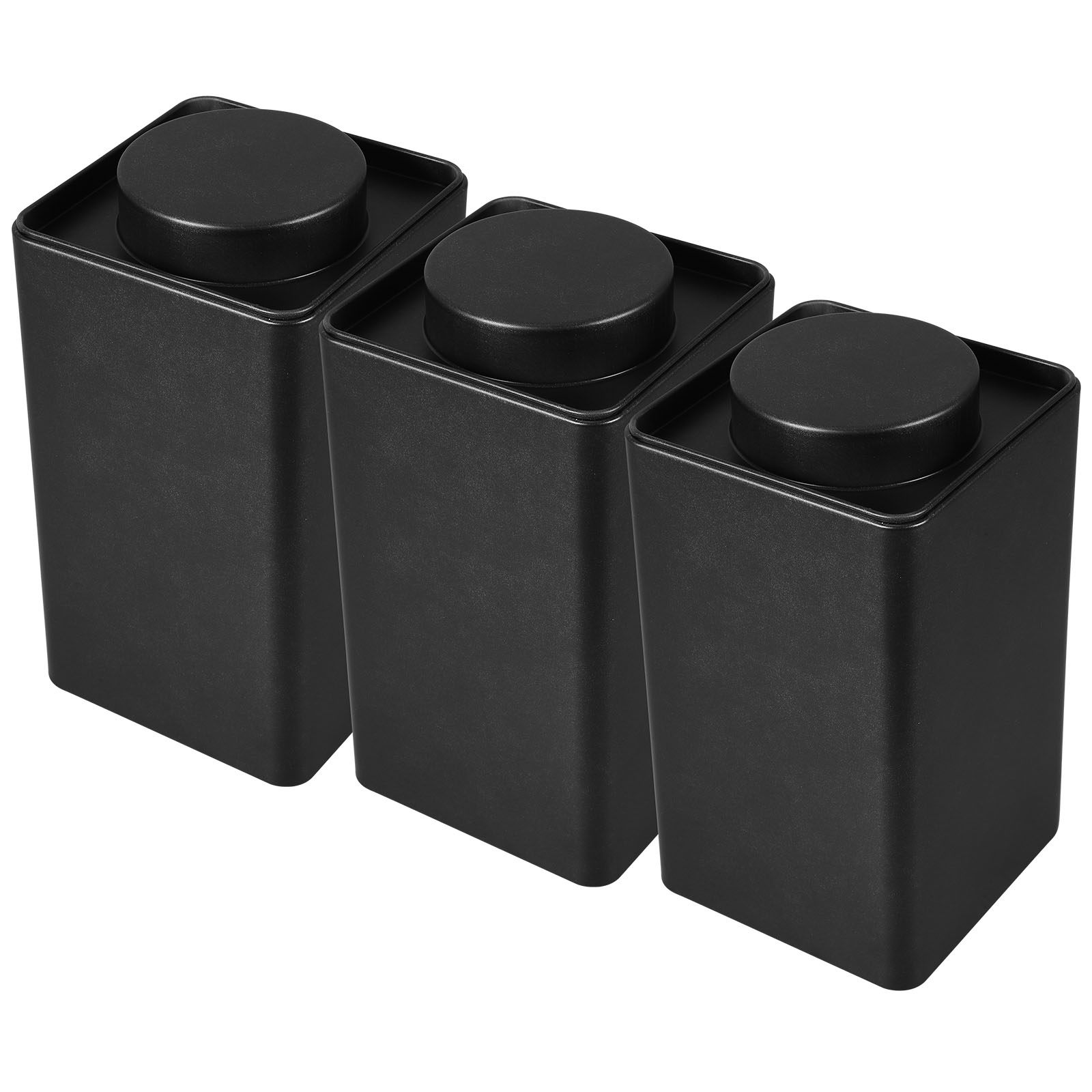 3個入り、上品なヴィンテージ風の金属製茶筒セット。密閉性があ - Coffee Tea Canister Set のレビューと価格