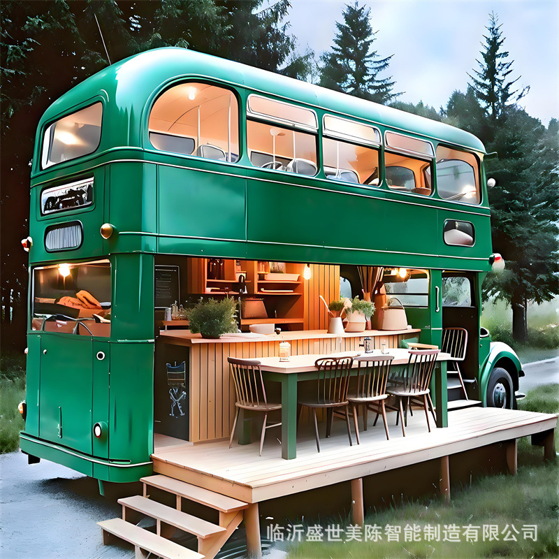 【新デザイン】ピンクの錬鉄製二階建てバスカート、夜市向け移動 - Coffee Tea & Hot Chocolate のレビューと価格