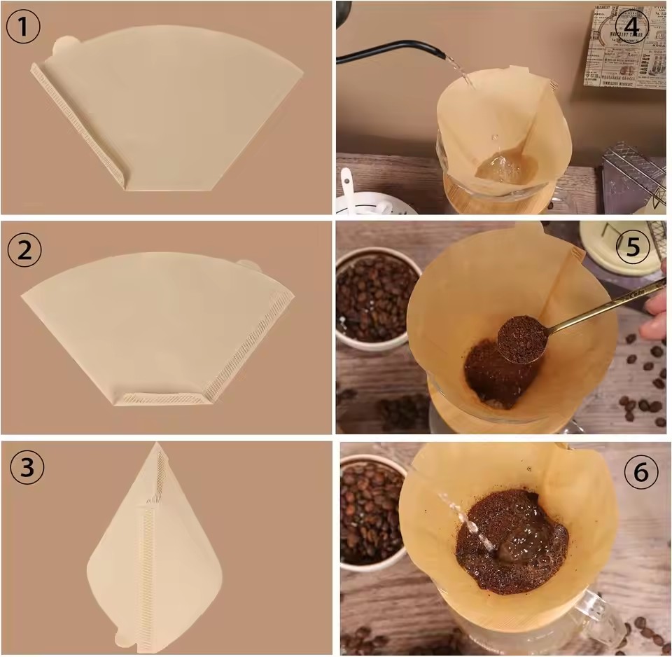 50 ピース/セットログパルプ紙コーヒーフィルターコーヒー醸 - Coffee Tea Infusion のレビューと価格
