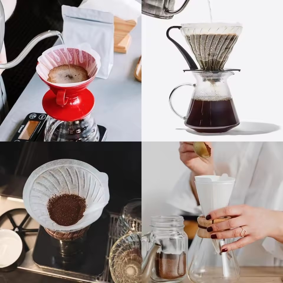 50 ピース/セットログパルプ紙コーヒーフィルターコーヒー醸 - Coffee Tea Infusion のレビューと価格