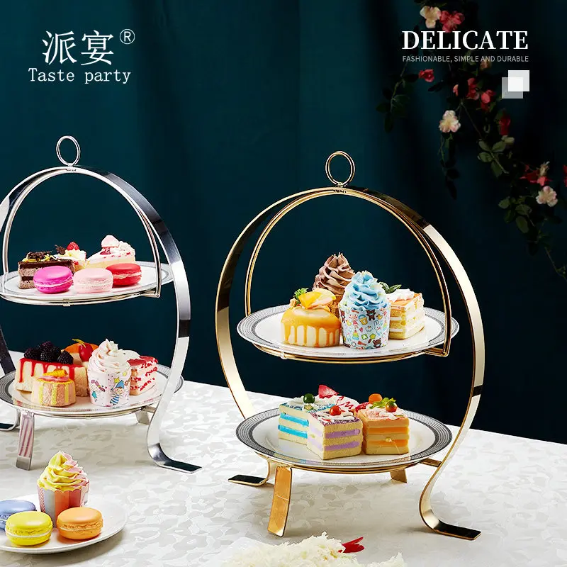 アフタヌーンティー用のスナックスタンド、3段重ねのフルーツト - Coffee Tea Break のレビューと価格