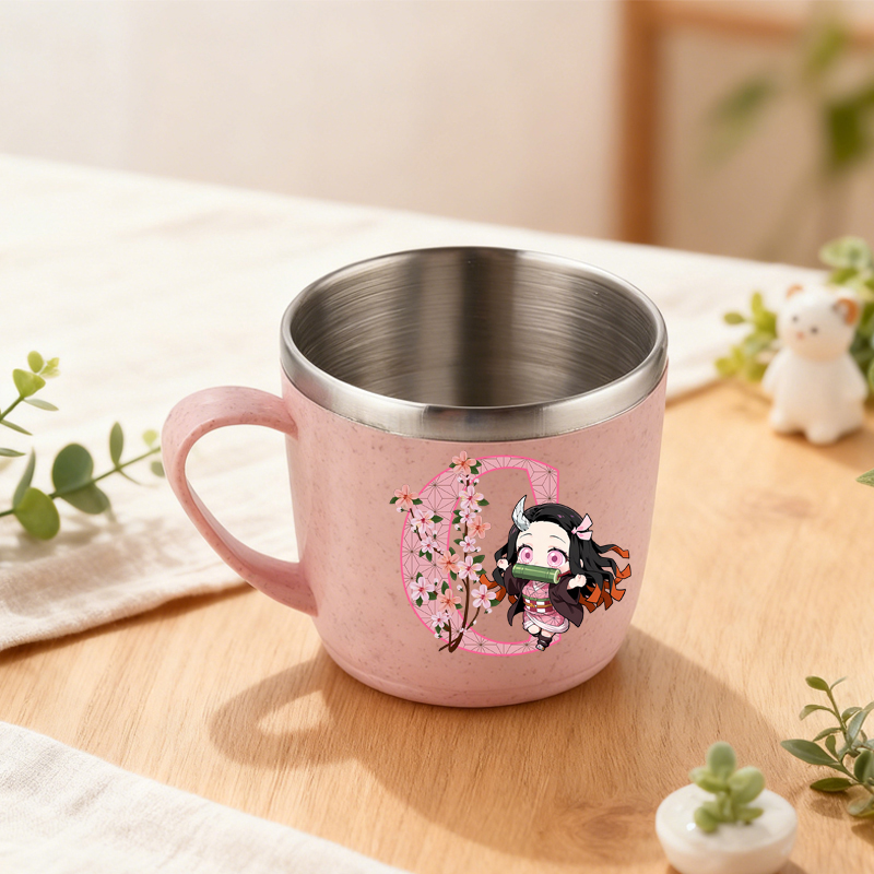 デーモンスレイヤーステンレス鋼ウォーターカップ男性女性ネズコ - Coffee Tea Name のレビューと価格