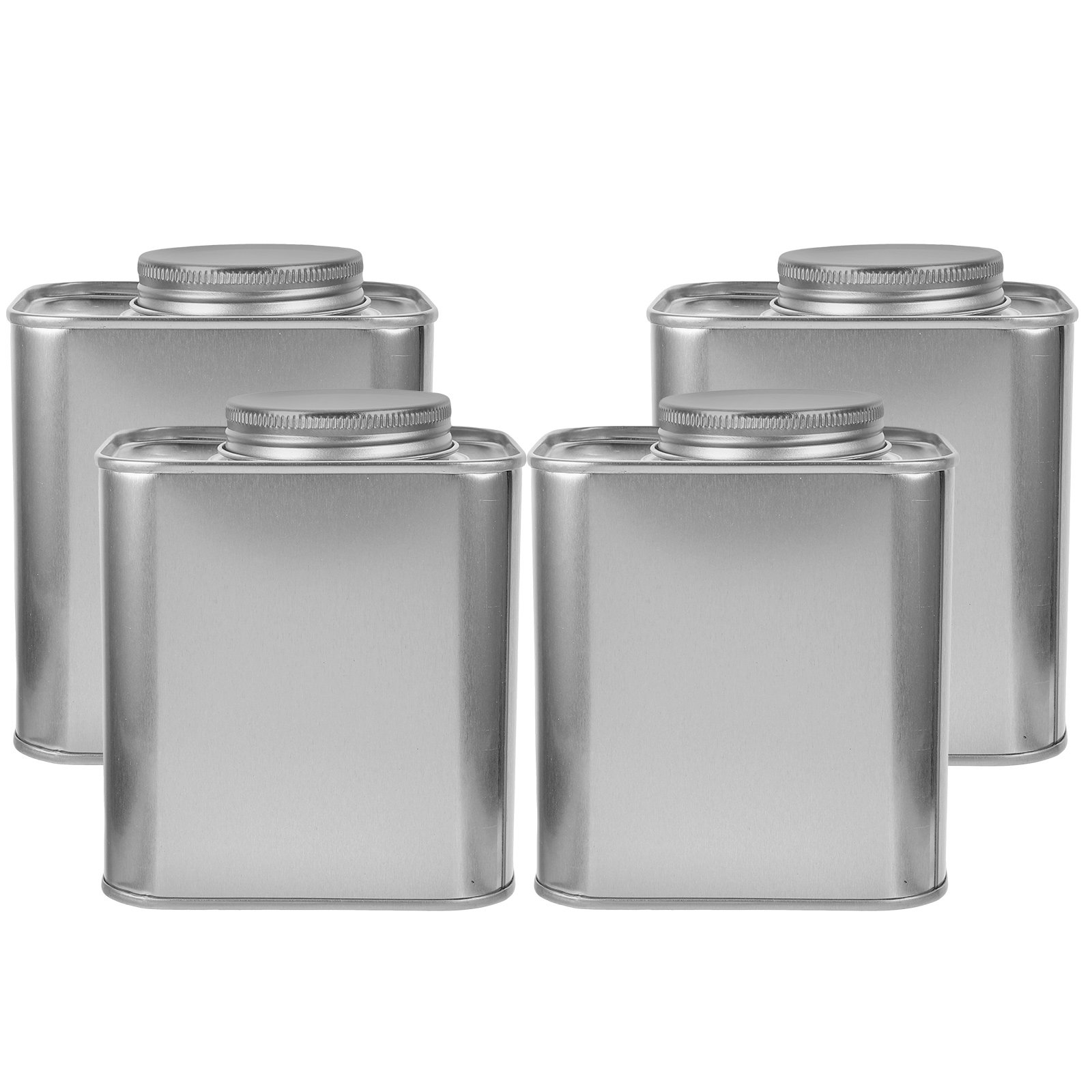 4個入り、密閉性の高いブリキ製保存容器セット。コーヒー豆、紅 - Coffee Tea Canister Set のレビューと価格