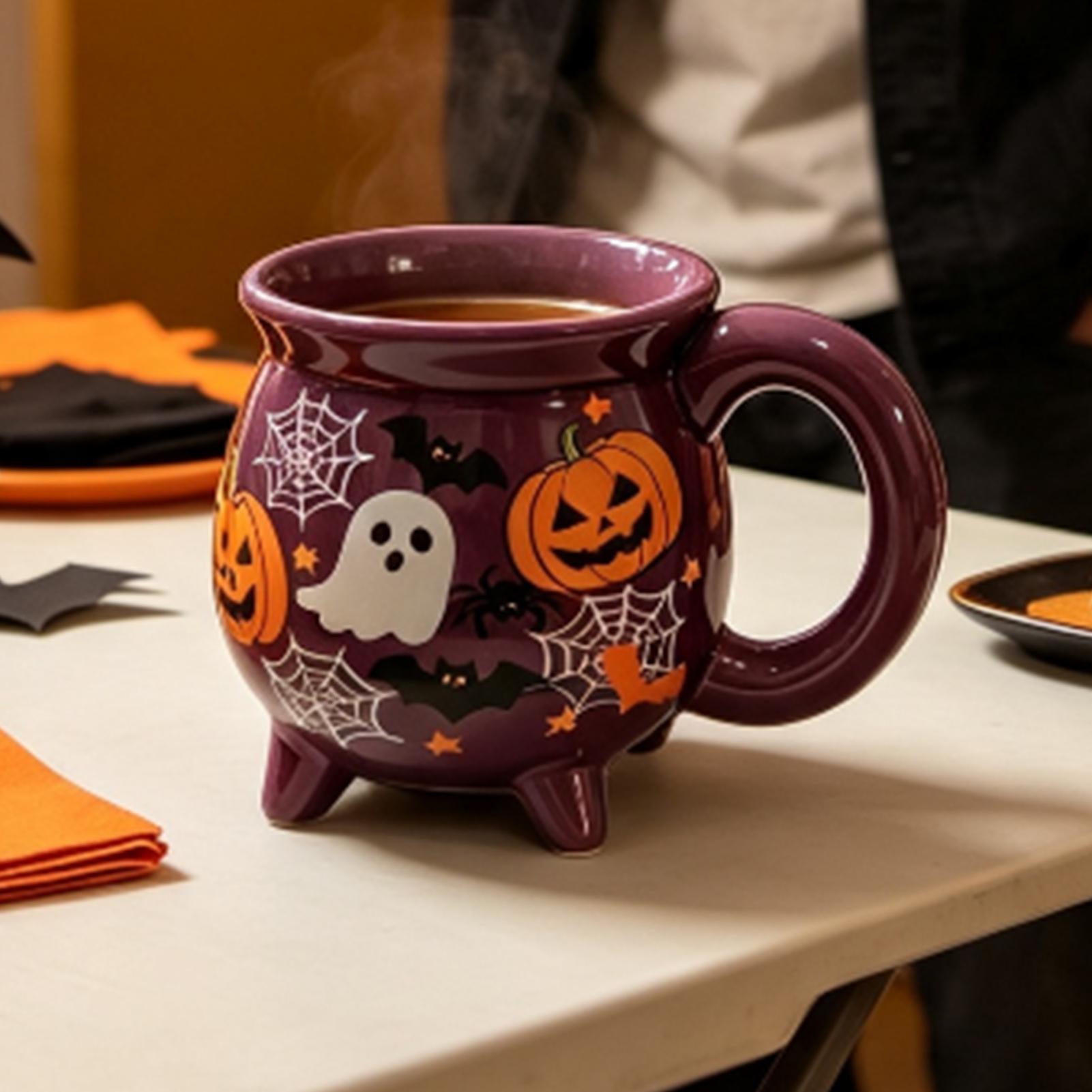 ハロウィンをテーマにした陶器製マグカップ、ケトル型マグカップ - Coffee Tea Break のレビューと価格