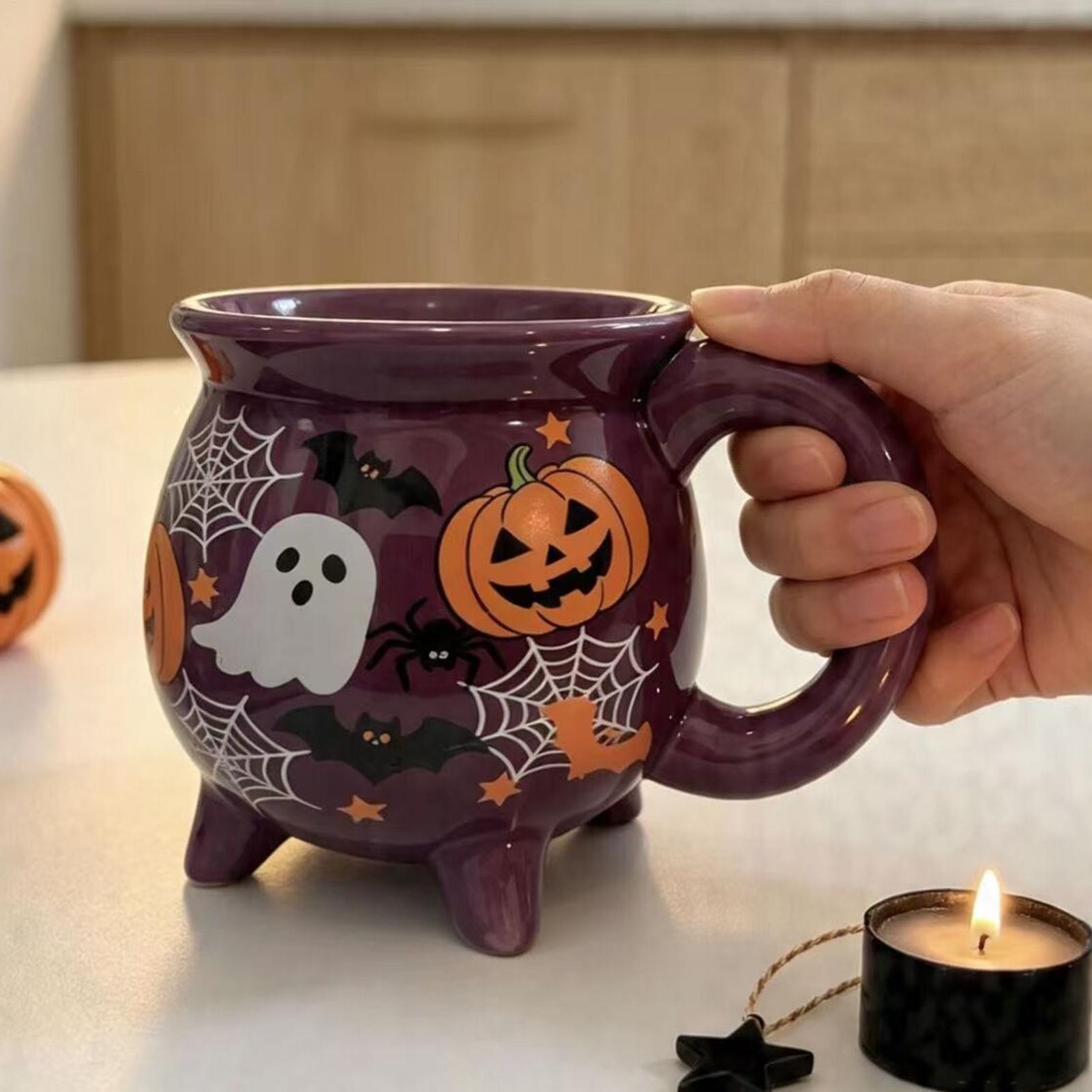 ハロウィンをテーマにした陶器製マグカップ、ケトル型マグカップ - Coffee Tea Break のレビューと価格