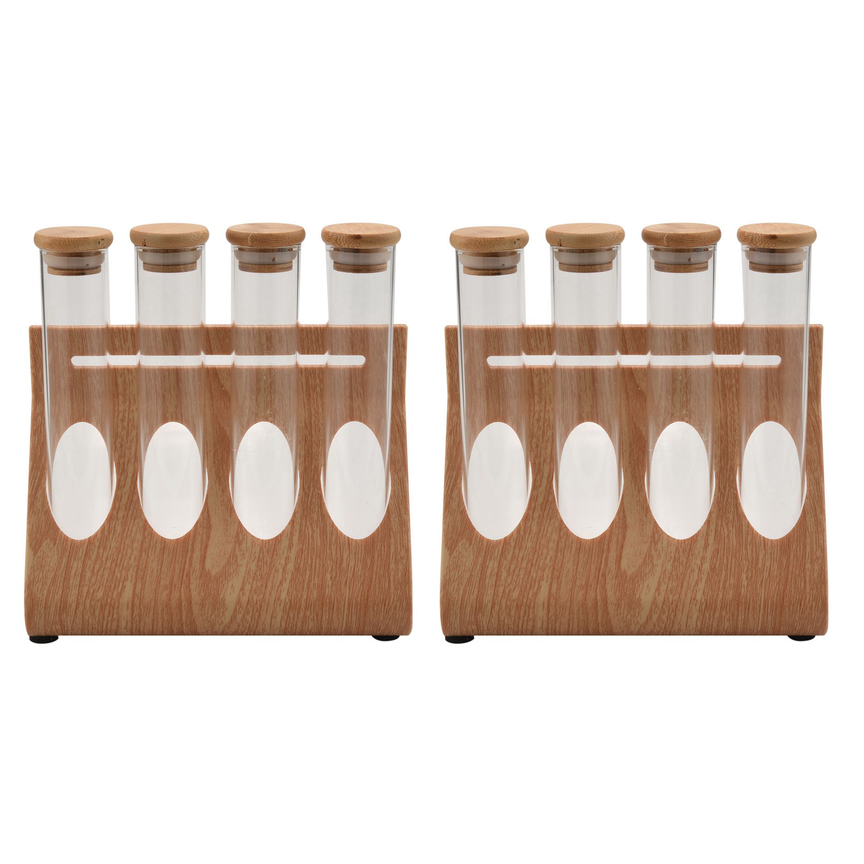 AFOURT-2セット 木製コーヒー豆・紅茶ディスプレイラッ - Coffee Tea Canister Set のレビューと価格