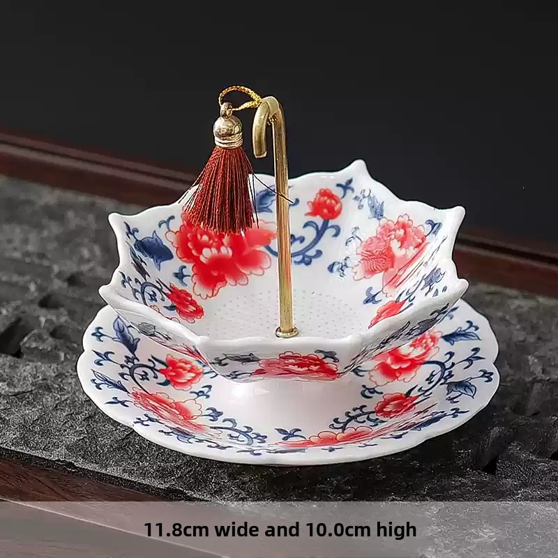 中国青白磁傘型セラミック茶こし回転式茶葉フィルター多目的茶こ - Coffee Tea And Leaf のレビューと価格
