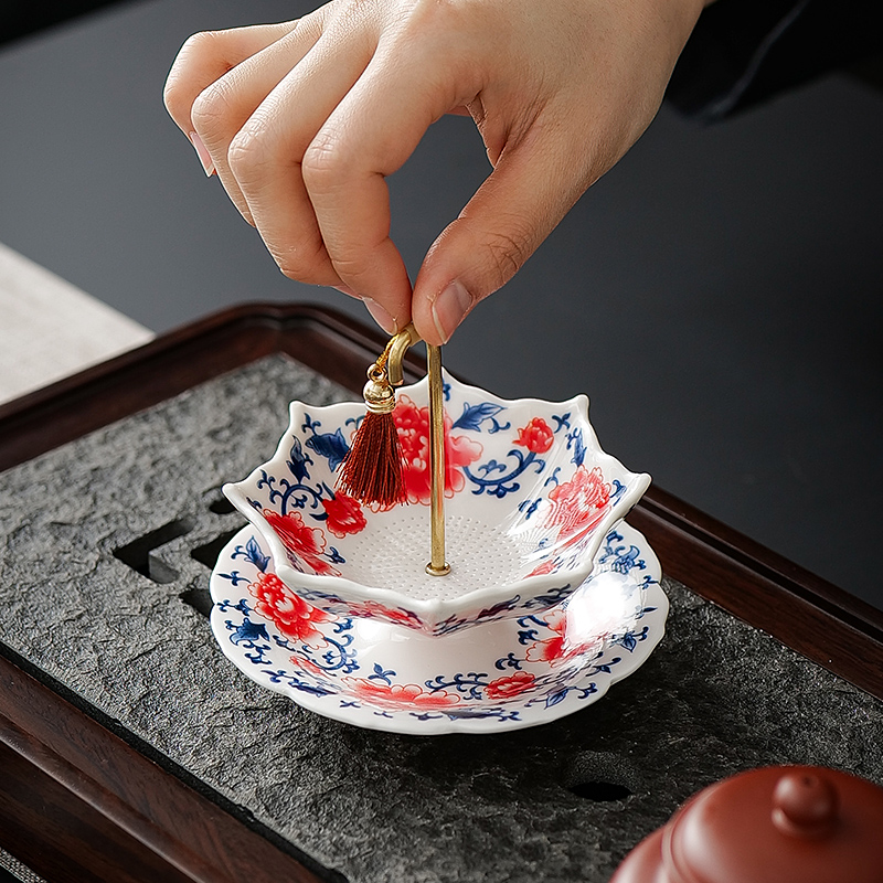 中国青白磁傘型セラミック茶こし回転式茶葉フィルター多目的茶こ - Coffee Tea And Leaf のレビューと価格