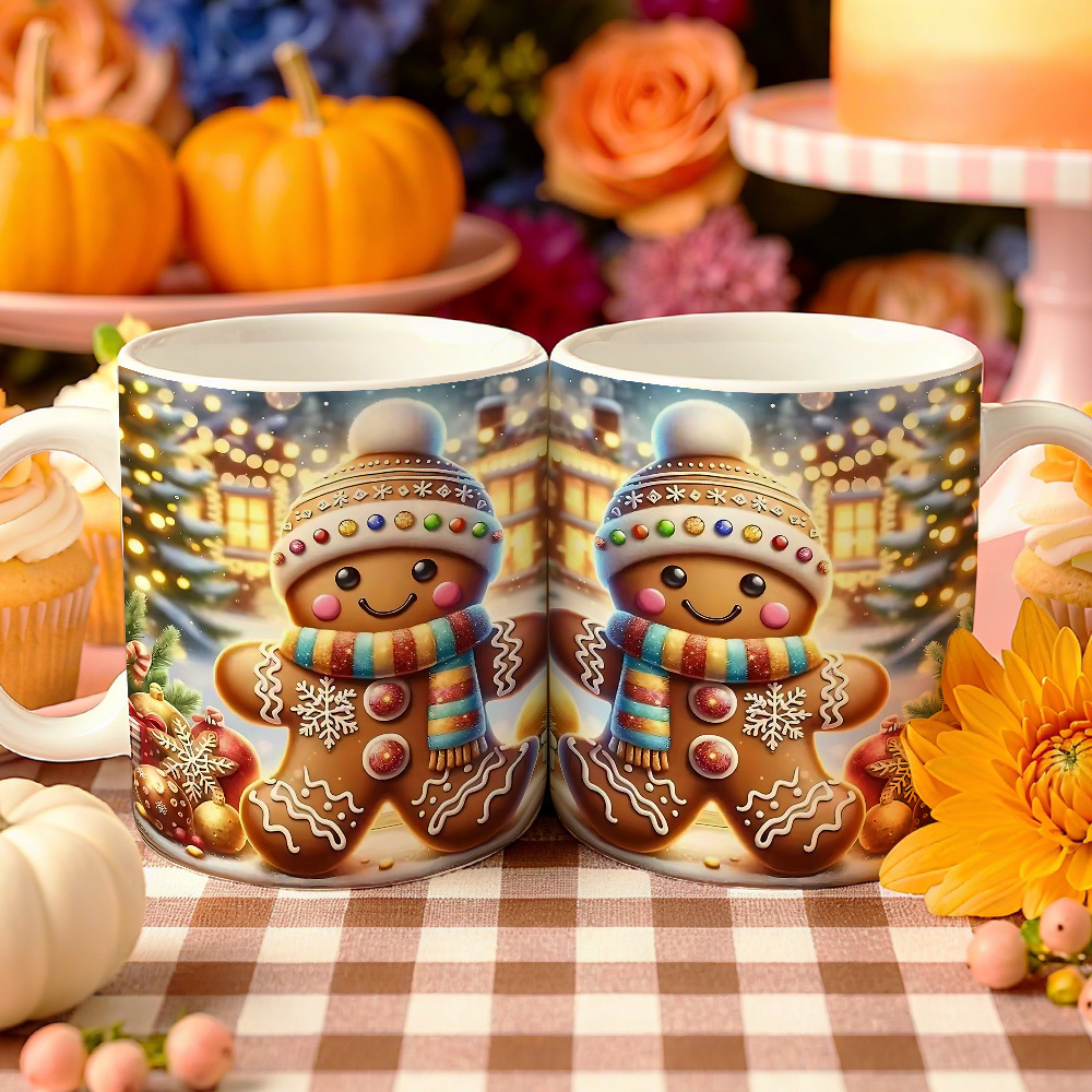 クリスマスジンジャーブレッドマンコーヒーマグカップ（1個）  - Coffee Tea Festival のレビューと価格