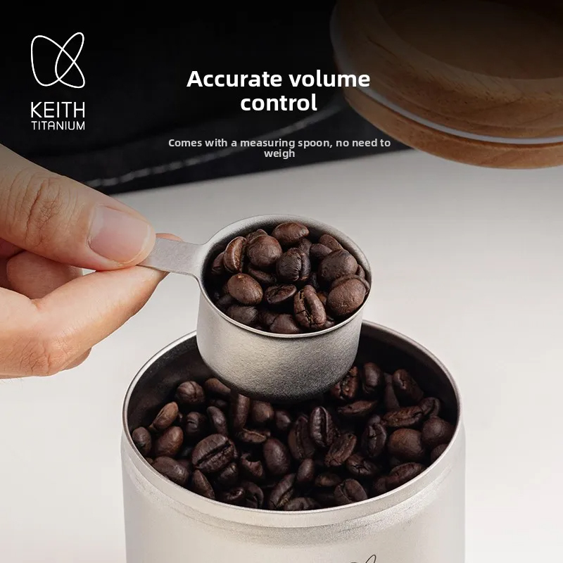 KEITH 純チタン製コーヒーキャニスター 350ml 密閉 - Coffee Tea Canister Set のレビューと価格