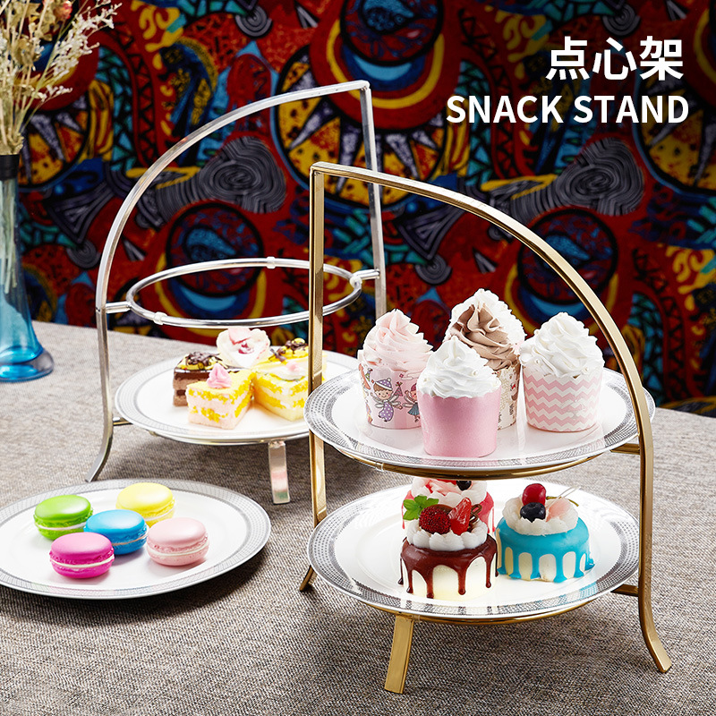ヨーロッパ製ステンレス製アフタヌーンティー3段スナックラック - Coffee Tea Break のレビューと価格