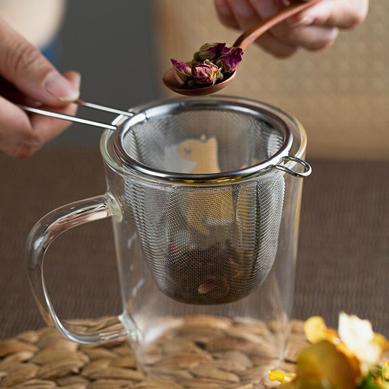 ステンレス製茶こし 再利用可能 茶漏れ防止フィルター ティー - Coffee Tea Infusion のレビューと価格
