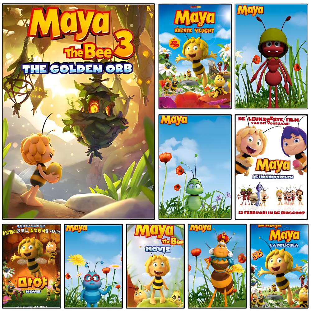 アニメ M-マヤ・ザ・ビー ポスター 自己粘着アート 防水紙 - Maya Coffee & Tea Ulasan のレビューと価格